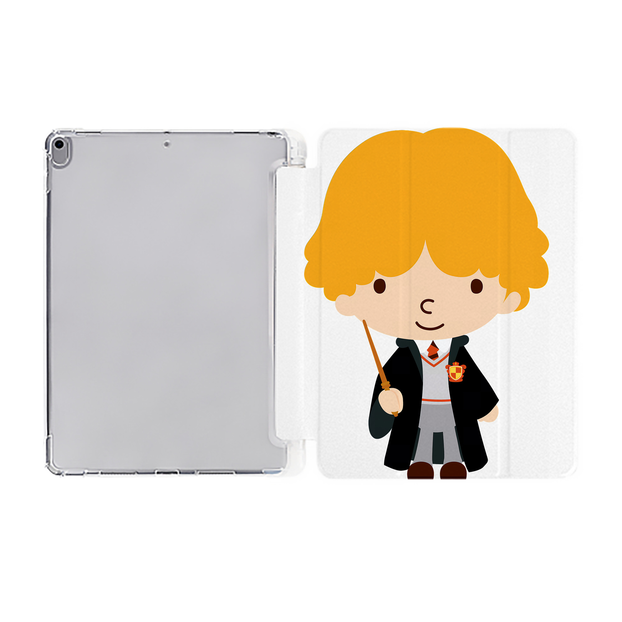 （画像用） Harry Potter ハリー・ポッターシリーズ IPad ケース ペン収納付き 三つ折りスタンド PUレザー×シリコン 対応機種9.5/10.5/10.9インチ